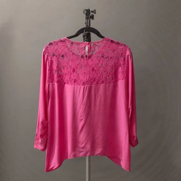 BCBGMaxAzria Pink Silk Blouse - Picture 2 of 2